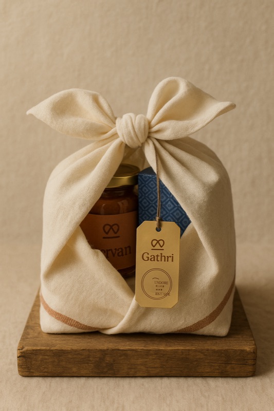 A Gathri of India corporate hamper — Unboxing · you untie it