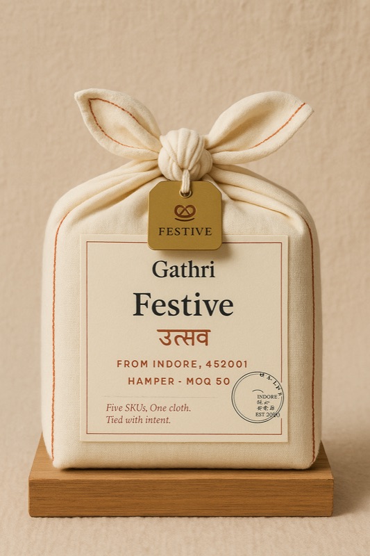 A Gathri of India corporate hamper — Closed · front